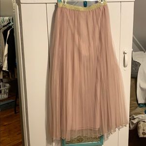 Rose Colored Lauren Conrad Long Skirt